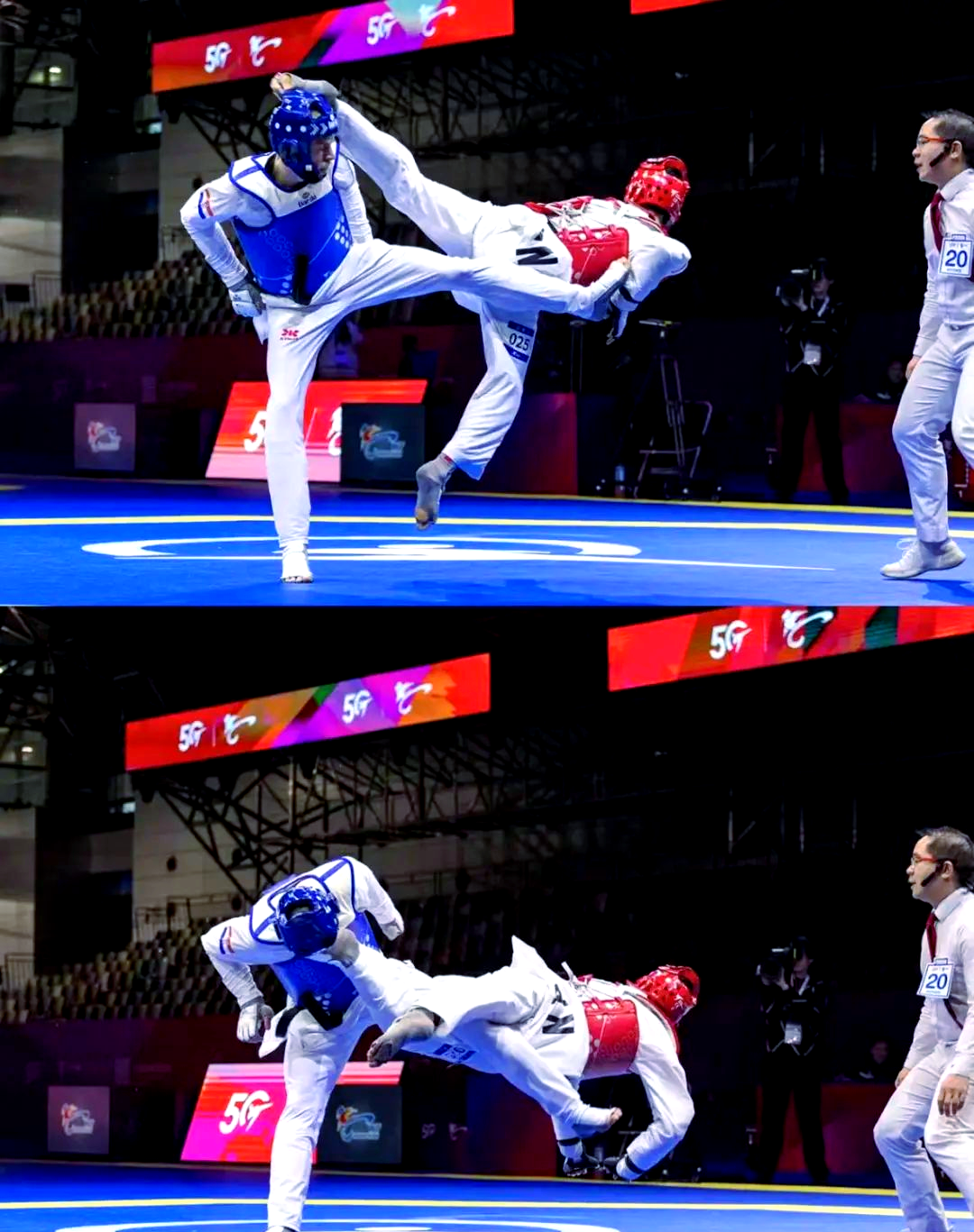 选手在比赛中展现出惊人的技艺