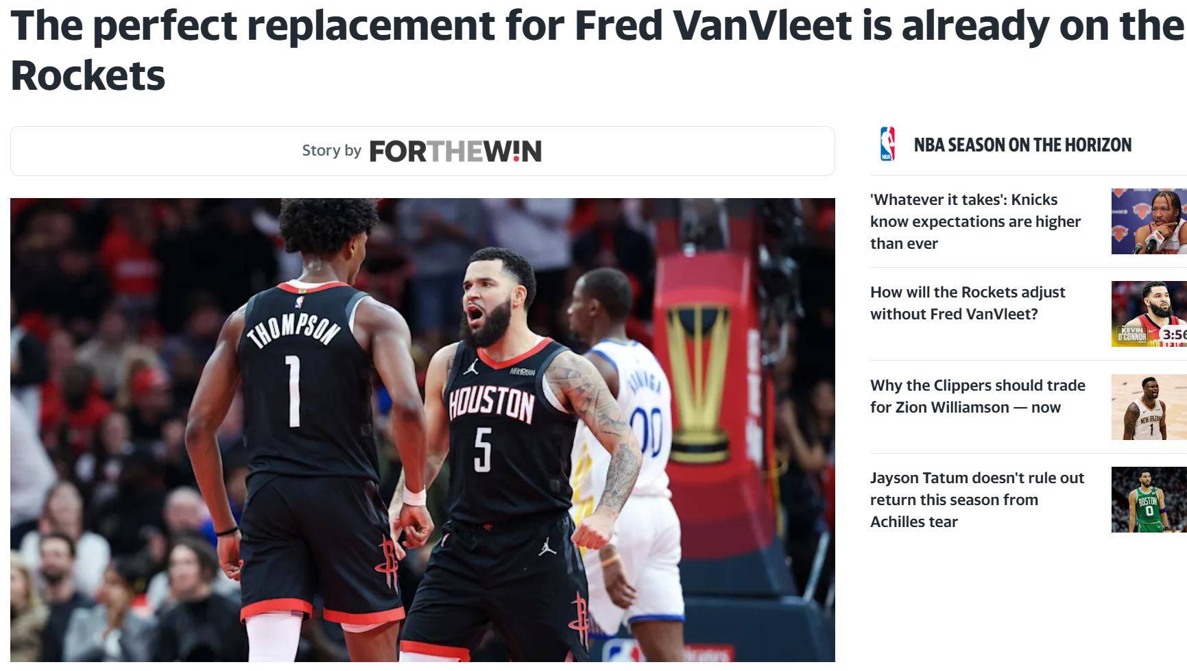 世俱杯官网-火箭新秀哈特因伤退出本赛季